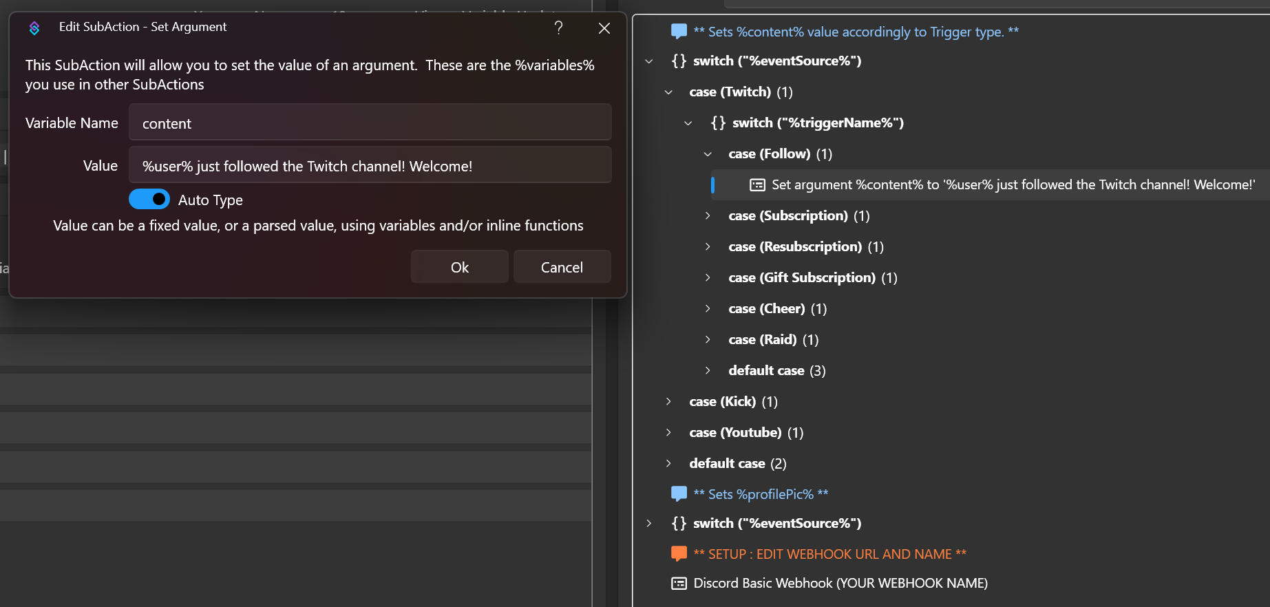 Edit message content
